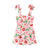 TRAF Woman Fruit Print Slip Dress Tied Sleeveless Yellow Short Dresses Summer Backless Mini Dress Women Beach Holiday Dresses