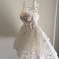 Amanda Boho Flower Lace Mini Ball Gown Prom Dresses Flower Straps Evening Dress Customize Short Wedding Dress Vestidos De Fiesta