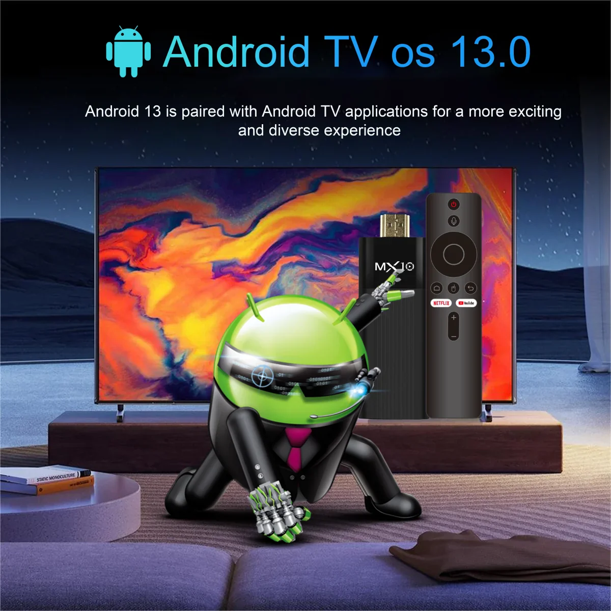 Newest Factory price H313 TV stick quad core supporting 2.4/5G dual wifi BT 4.0 and HDR 4K display Adroid 10.0 TV stick
