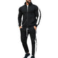 Casual Tracksuits Mens Autumn Fashion Side Striped Jackets And Pants Two Piece Sets For Men Sports Fitness Sweatsuits Streetwear