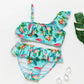 2-8Y New Fashion Kid Unicorn Design Bikini Set Lovely Two Pieces Child Swimwear Cute Girl Flouncing Swimsuit Summer Beachwear