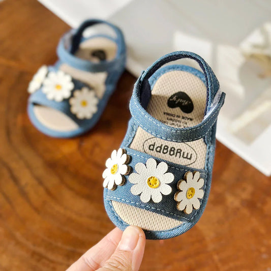 Infant Baby Girls Summer Sandals Newborn Toddler First Walker Crib Dress Shoes