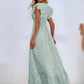 Amazon Cross border Foreign Trade European and American Women's Wear 2024 Spring/Summer Fashion V-neck Waist Long Dress High Wai
