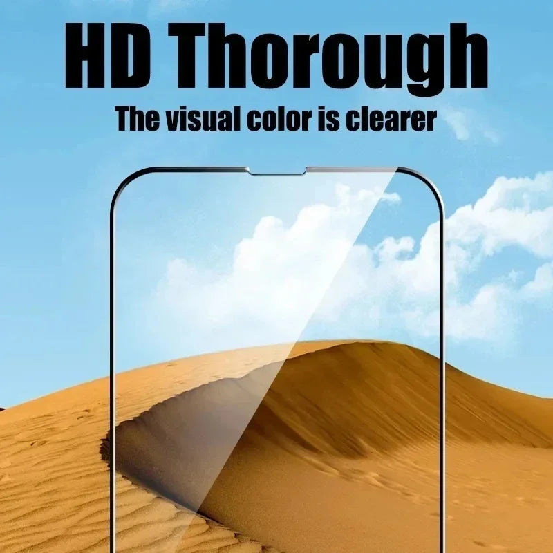 5 шт. 9D захисне скло для iPhone 13 11 12 15 14 Pro Max, захисна плівка для екрану iPhone 16 15 PRO XR XS MAX загартоване скло