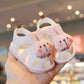Cute Rabbit Child's Girls Boys Casual Shoes Summer Cartoon PU Sandals For Baby Children Soft Bottom Kids Walk Shoes With Sound