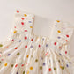 2025 Summer Korean Style All Cotton Girls’ Sweet Fashion Colorful Polka Dot Two-Piece Set - Halter Top & Wide Leg Pants