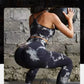 Women Seamless Tie Dye Yoga Leggings High Waist Fitness Sexy Fashion Leggings Exercise Running Lifting Buttocks Cycling Leggings