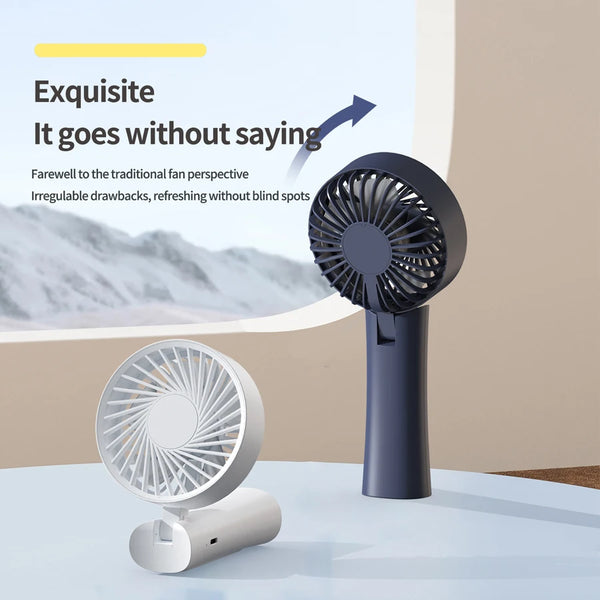 Handheld Fan, Portable Fan, 6 Speed Wind, LED Display, Personal Mini Travel Fan , Hand Held Fan USB Foldable Electric Fan