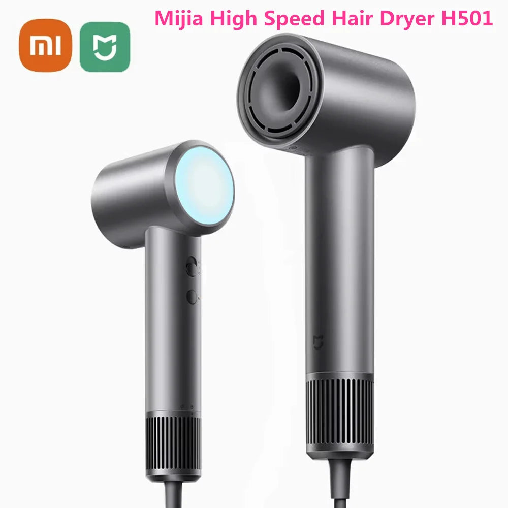 XIAOMI Mijia High Speed Hair Dryer H501 1600W Negative Ion Hair Care 110000 Rpm  62m/s wind speed Dry 220V CN Version   ﻿