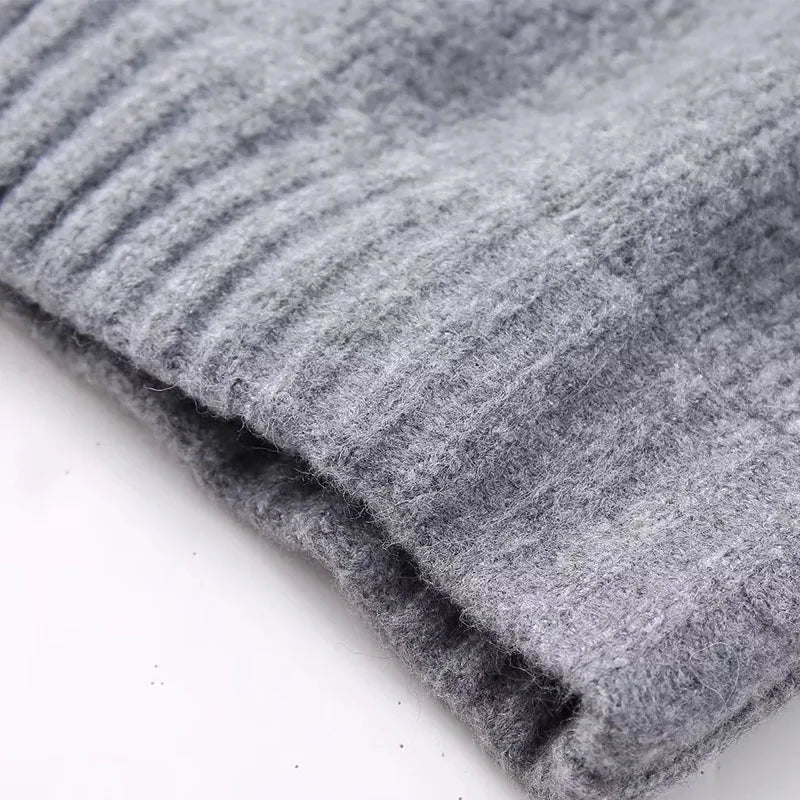 TRAF Sweater Cardigan for Women jacket tricots Coat Knit Outerwears Autumn Winter 2024 Woman Fashion Knitwear Cardigan for Woman