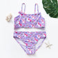 2-8Y New Fashion Kid Unicorn Design Bikini Set Lovely Two Pieces Child Swimwear Cute Girl Flouncing Swimsuit Summer Beachwear