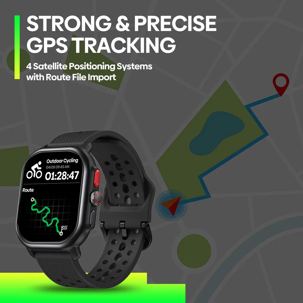 Новий Zeblaze Beyond 3 Pro GPS Смарт-годинник 2,15" AMOLED Дисплей Вбудований GPS та Імпорт Маршрутів Дзвінки Прийом/Виклик Смарт-годинник