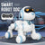 Funny RC Robot Electronic Dog Stunt Dog Voice Command Touch-sense Music Song Robot Dog for Boys Girls Children's Toys 18011