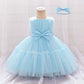 Summer Ceremony 1 Year Birthday Dress For Baby Girl Clothes Baptism Lace Princess Dress Girls Dresses Party Gown White Pink