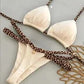 New Sexy Bikini Solid Color Lace-up Split Two-piece Swimsuit for Women