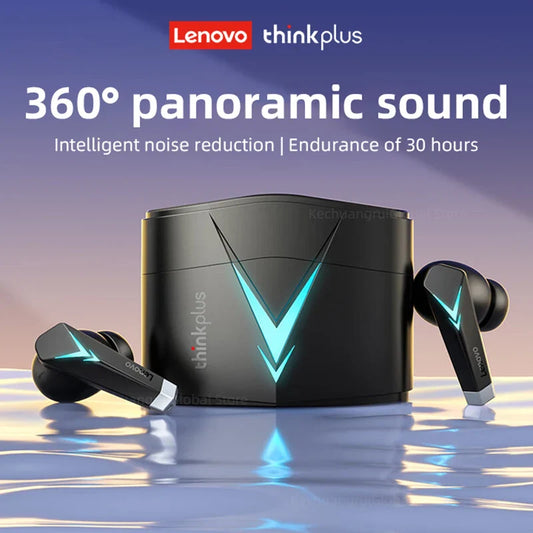Оригінальні ігрові бездротові навушники Lenovo LP6 TWS з шумозаглушенням, HIFI музикою, Bluetooth та подвійним режимом гарнітури