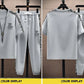 Summer Men's Trousers Tracksuit 2 Piece Set Fashion Tops Tees Ice silk Short Sleeve T Shirt+Pants Vintage Casual Sweatpants