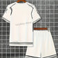 new Men Funny Scribble Sport T-shirt+shorts Suit Set American high luxury Tracksuit Outfit Summer Oversized 2 Piece Set Clothes