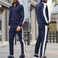 Casual Tracksuits Mens Autumn Fashion Side Striped Jackets And Pants Two Piece Sets For Men Sports Fitness Sweatsuits Streetwear
