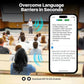 AI навушники-перекладач 3 в 1 з підтримкою акцентів, навушники для перекладу в реальному часі 144 мови та акценти для подорожей і бізнесу, іврит