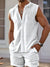 2025 summer new men's casual sports sleeveless vest shirt fashion loose comfortable outdoor sleeveless shorts beach two sets