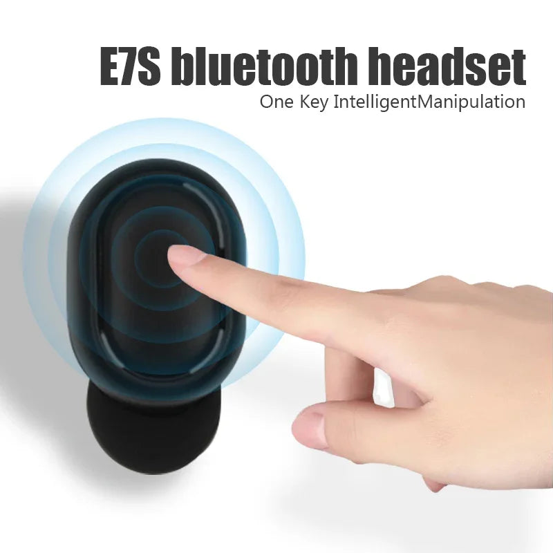 Нові бездротові навушники E7S TWS 5.2 з LED-дисплеєм, HiFi Bluetooth, водонепроникні спортивні бездротові навушники з мікрофоном, вкладиші для Xiaomi