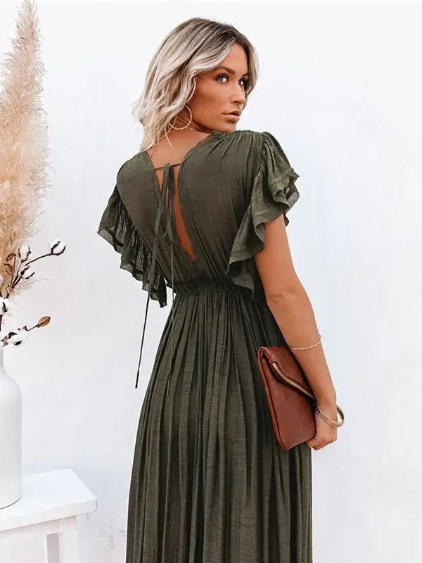 Women Swimsuit Cover Ups Mandarin Sleeve Kaftan Beach Tunic Dress Robe De Plage Solid White Pareo Beach Cover-ups