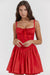 2025 Summer Fashion Sexy Red Camis Dress Women Fold Silm Fit Yellow Mini Dresses Backless Pink Short Shirt Coquette Y2k Clothes