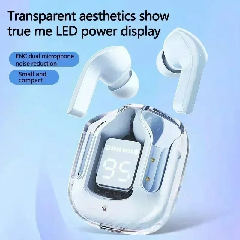 TWS T2 бездротові навушники з LED-дисплеєм заряду, стереозвук, Bluetooth 5.3 для iPhone, Xiaomi, Lenovo