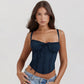 Sexy Lace Floral Corset Short Dress Women's Slip White Yellow Casual Bandage Dresses Female Clothing Party Birthday Summer 2025
