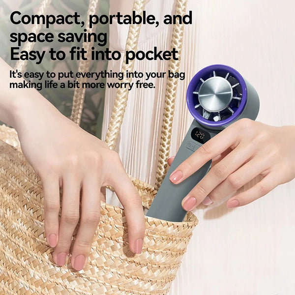 Xiaomi New Mini Handheld Fan 120 Speed Portable Desktop Fans Instant Cooling with Ice Mode Rechargeable Stylish Fan for Women