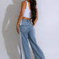 Wide Leg Jeans Cargo Pants Sexy Women High Waist Elegant Streetwear Denim Casual Straight Trousers