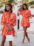 Elegant Summer Ruffl Mini Dress Office Dress for Women's Casual Bat Sleeve Flowers Print Bohemian Beach Vacation Sundress Women