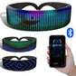 DIY сяючі електронні футуристичні окуляри, що світяться в темряві, Bluetooth LED світлові окуляри для вечірок, барів, фестивалів та виступів