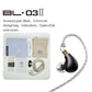 BLON New BL03 II 10mm Dual-Chamber Dynamic Driver IEM Hifi Earphones With 0.78mm 2Pin Detachable Cable 3.5 4.4mm BL03 2
