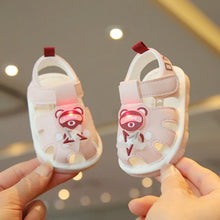 New First Walkers Summer Soft Anti Slip Baby Girls Shoes Simple Cartoon Cute Retro Baby Shoe Called Simple LED Light Boy Shoes