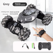 4WD RC Drift Car With Music Led Lights 2.4G Gesture Radio Remote Control Spray Stunt Car 360° Rotating Climbing Car Toys Gift