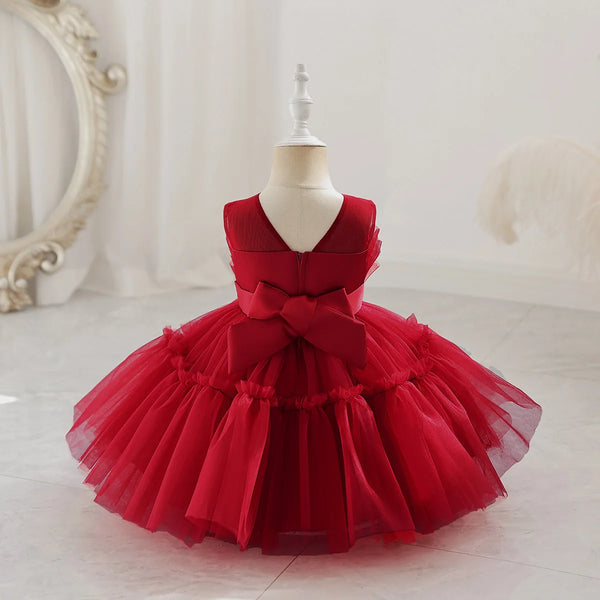 HETISO Summer Tutu Baby Dresses + Headband Sleeveless Toddler Girl Clothes 1st Birthday Dress For Kids Girl Party فساتين بنات