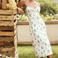 Women Elegant Floral Beach Vacation Bodycon Streetwear Long Dress 2024 Summer Clothes Wholesale Items For Business