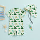Tregren 0-3Y Infant Toddler Kid Baby Boy Swimsuit Dinosaur Shell Print Zipper Swimwear + Hat Summer Beachwear Bathing Suit