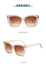 Fashion Street Trend Cat Eye Sunglasses Women Leopard Square Frame Sun Glasses UV400 Lady Brand Designer Eyewear משקפי שמש לנשים