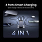 UGREEN 65W GaN зарядний пристрій 4 порти USB C швидка зарядка Quick Charge 3.0 PD 3.0 для Macbook Air, ноутбуків, планшетів, iPhone 16 15 14 Pro Max
