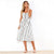 Summer New Women Sexy Sling Pocket Button Dot Beach Dress 2024 Female Bohemia Holiday Retro Fashion Solid Color Women's Clothing