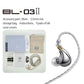 BLON New BL03 II 10mm Dual-Chamber Dynamic Driver IEM Hifi Earphones With 0.78mm 2Pin Detachable Cable 3.5 4.4mm BL03 2
