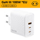 Зарядний пристрій VOLTME 100W GaN для Macbook, планшета, USB Type C, швидка зарядка для iPhone 15 14 13 12, Quick Charge 4.0 3.0
