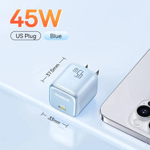 Baseus Picogo 45W USB Charger PD QC 3.0 Fast Charger Quick Charger For iPhone 16 15 14 Pro Travel Phone Charger for Samsung S24