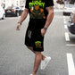 Hawaiian Coconut 3D Print Fashion Crew Neck Men's Suit Everyday Casual Short Sleeve And Shorts Harajuku Street Fashion Suit