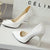 New Solid Color Pumps Women High Heel Shoes Female Fashion Patent Leather Sexy Pointed Toe Thin Heel Wedding Shoes Size 44