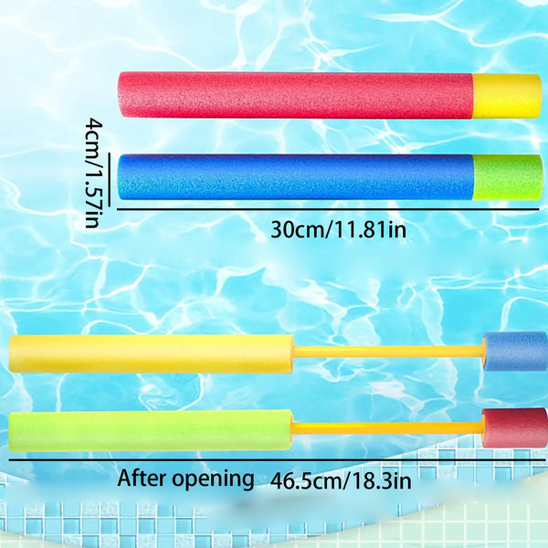 Children's pull-out foam water gun Outdoor multi player water fighting game in summer Beach water playing color random