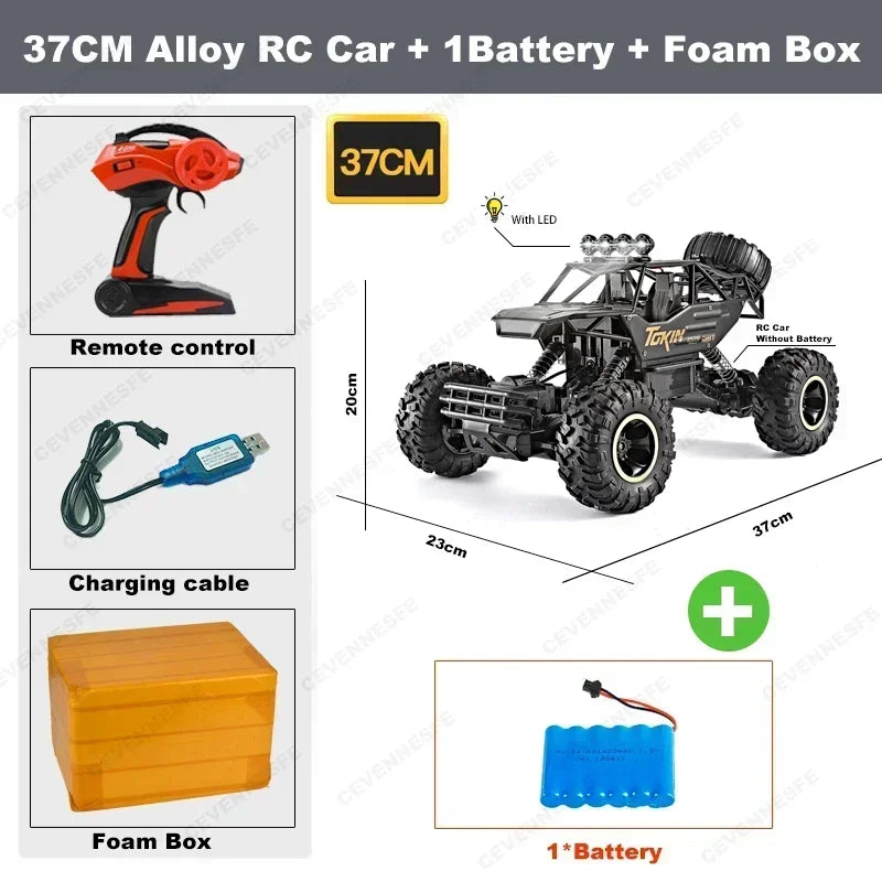 4WD RC автомобіль 1:12 позашляховик 4x4 радіокерований автомобіль баггі вантажівка для гонок дрифт з LED підсвіткою іграшка подарунок для хлопчиків дівчаток дітей